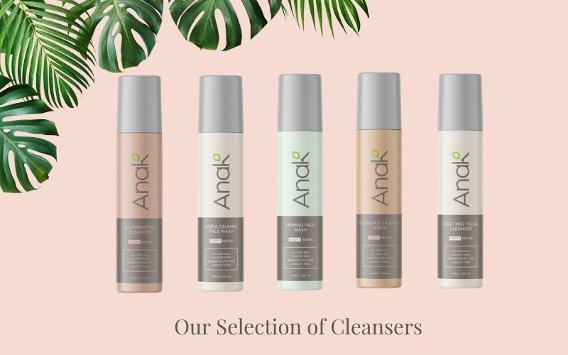 anak clean beauty cleanser collection